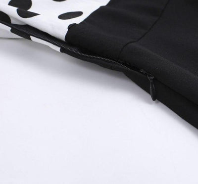 Robe Vintage Pois Noirs