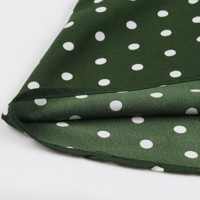 Robe Vintage Pois Verte
