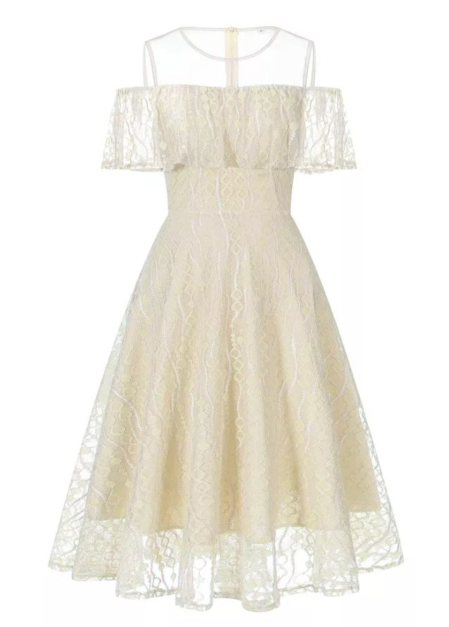 Robe Vintage Pour Mariage Blanche