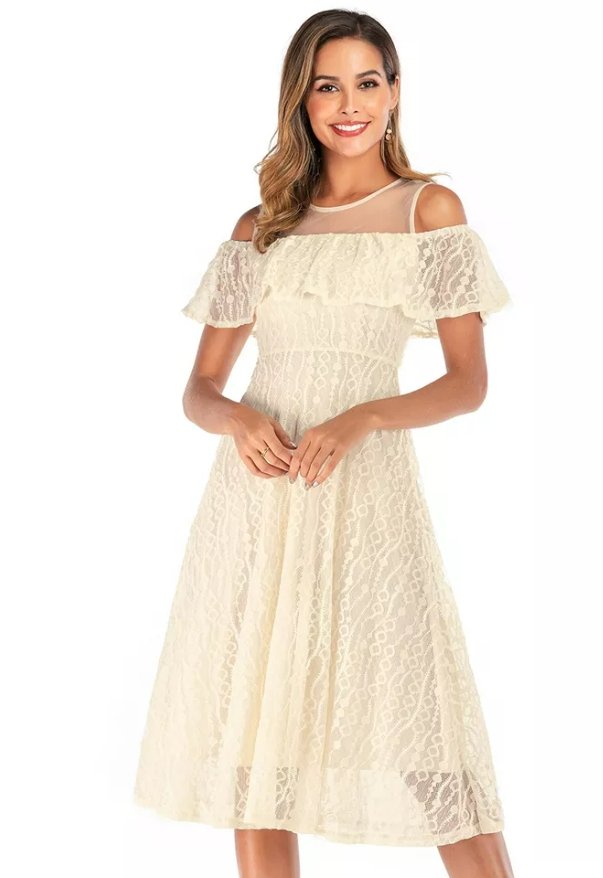 Robe Vintage Pour Mariage Blanche