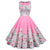Robe Vintage Princesse Rose Fleurs