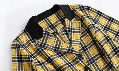 Robe Vintage Rayée Jaune et Noir