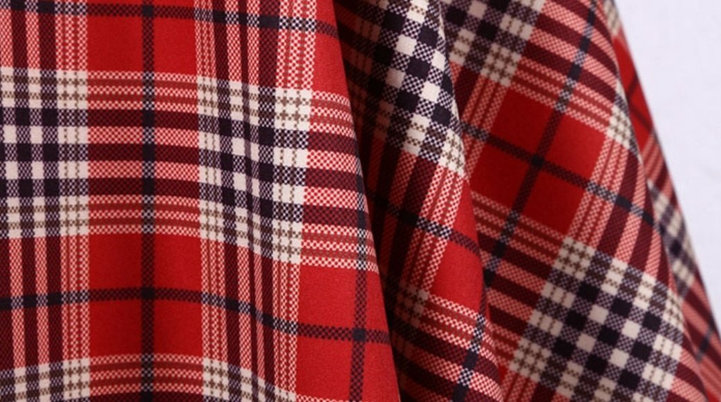 Robe Vintage Rayée Rouge et Noir