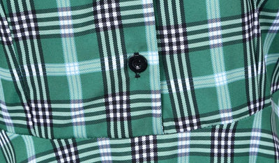 Robe Vintage Rayée Vert et Noir