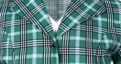 Robe Vintage Rayée Vert et Noir