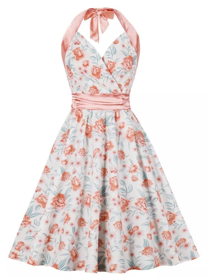 Robe Vintage Récéption Rose