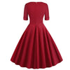 Robe Vintage Rockabilly 50s Carmin
