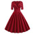Robe Vintage Rockabilly 50s Carmin