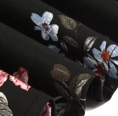 Robe Vintage Rockabilly 50s Fleurs