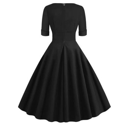 Robe Vintage Rockabilly 50s Noir