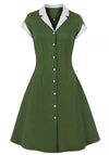 Robe Vintage Rockabilly 50s Vert