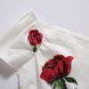 Robe Vintage Rockabilly Dentelle Blanc