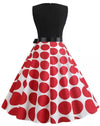 Robe Vintage Rockabilly Rouge et Noire