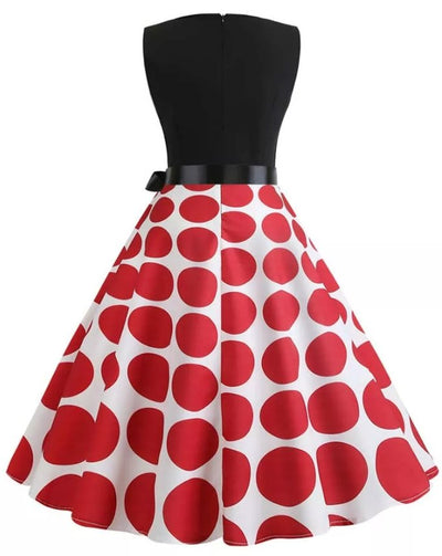 Robe Vintage Rockabilly Rouge et Noire