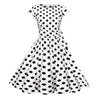 Robe Vintage Romantique Blanc Noir