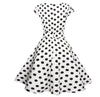 Robe Vintage Romantique Blanc Noir