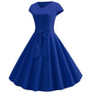 Robe Vintage Romantique Bleue