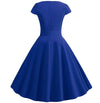 Robe Vintage Romantique Bleue