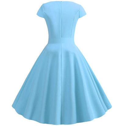 Robe Vintage Romantique Ciel