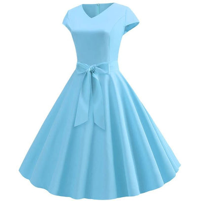Robe Vintage Romantique Ciel
