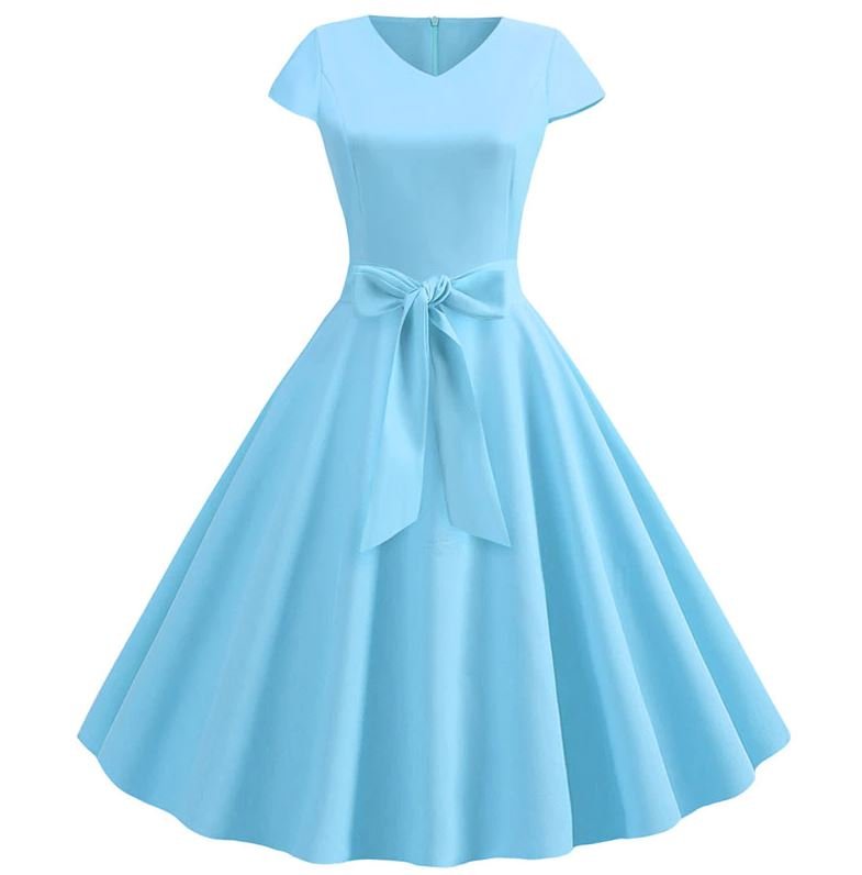 Robe Vintage Romantique Ciel