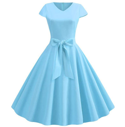 Robe Vintage Romantique Ciel
