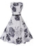 Robe Vintage Romantique Marine Blanc