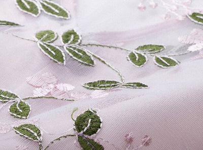 Robe Vintage Rose Brodée