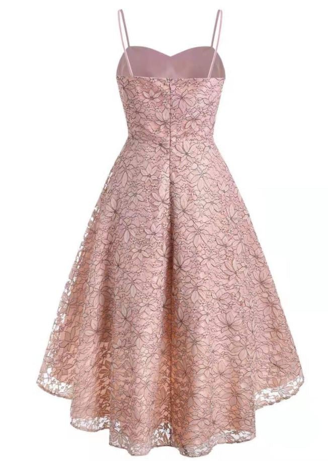 Robe Vintage Rose Broderie