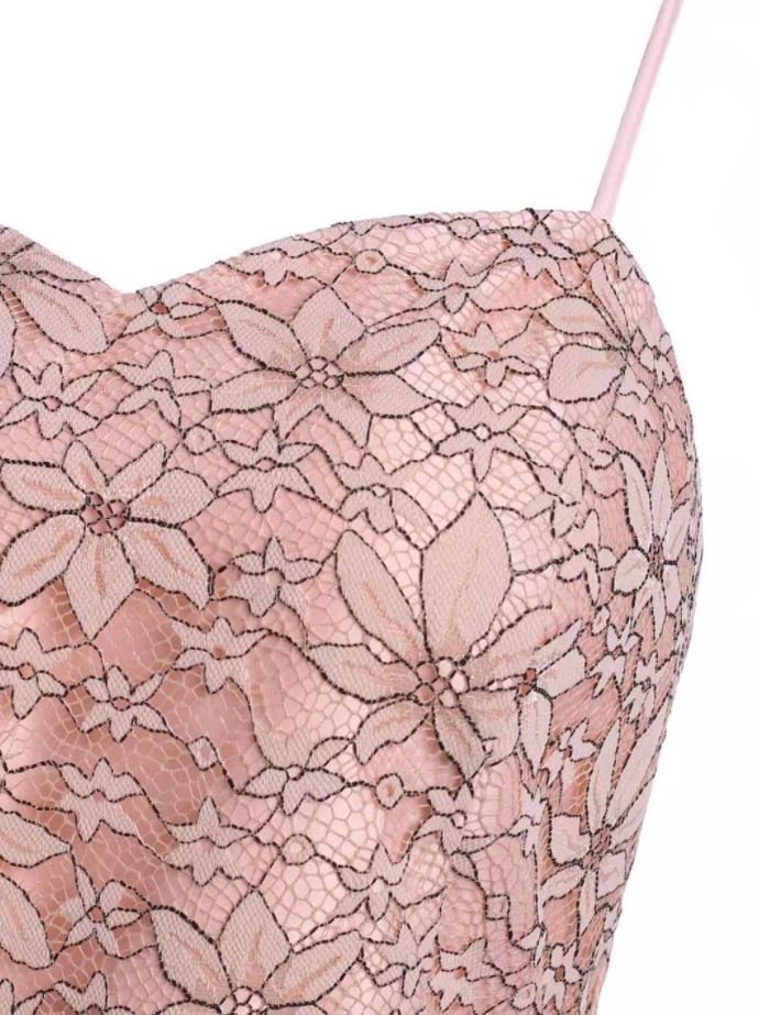 Robe Vintage Rose Broderie