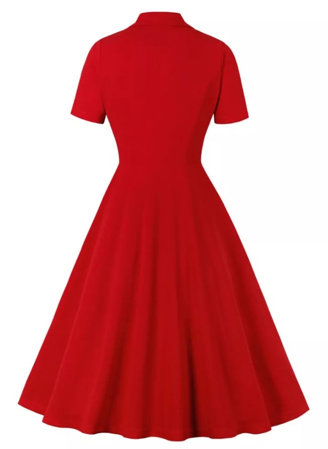 Robe Vintage Rouge Liberty
