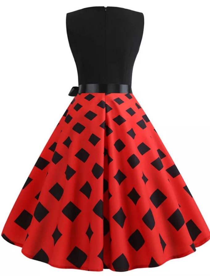 Robe Vintage Rouge Moderne