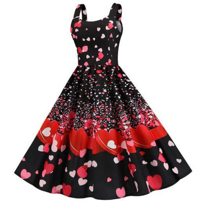 Robe Vintage Saint Valentin Coeurs