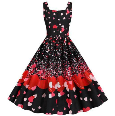 Robe Vintage Saint Valentin Coeurs