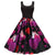 Robe Vintage Saint Valentin Noire Chats