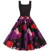 Robe Vintage Saint Valentin Noire Chats