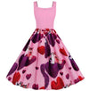 Robe Vintage Saint Valentin Rose