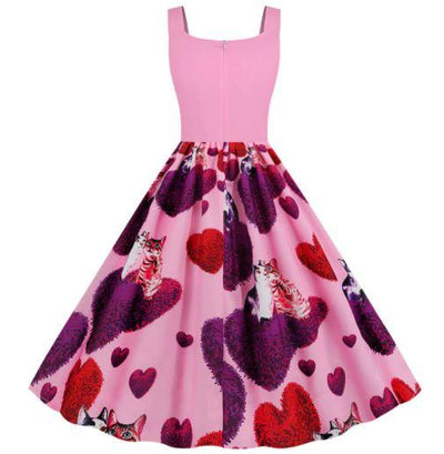 Robe Vintage Saint Valentin Rose