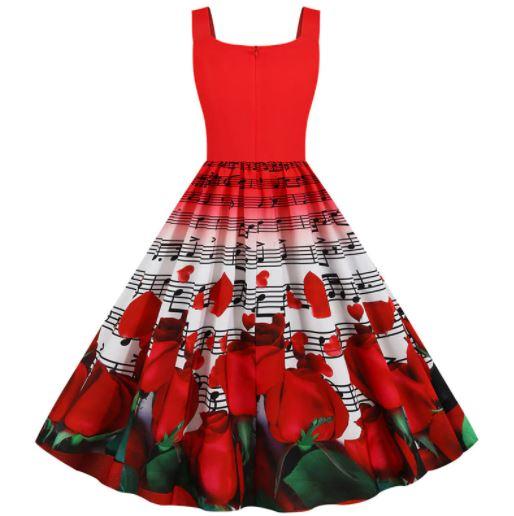 Robe Vintage Saint Valentin Roses