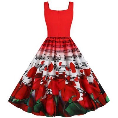 Robe Vintage Saint Valentin Roses