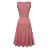 Robe Vintage Sans Manches Rouge