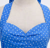 Robe Vintage Sexy Pin Up Bleu