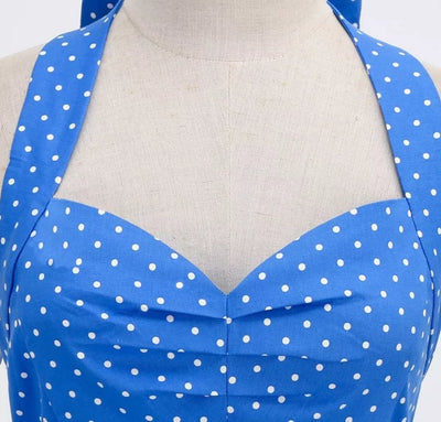 Robe Vintage Sexy Pin Up Bleu