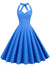 Robe Vintage Sexy Pin Up Bleu