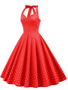 Robe Vintage Sexy Pin Up Rouge