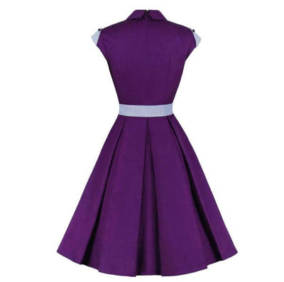 Robe Vintage Sexy Purple Chemise