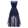 Robe Vintage Soirée Chic Marine