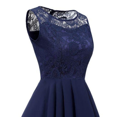 Robe Vintage Soirée Chic Marine