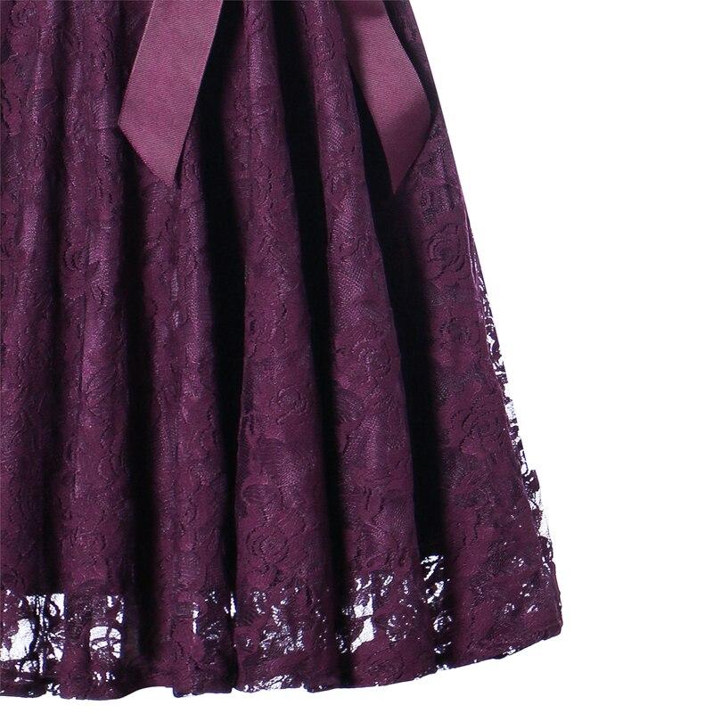Robe vintage soirée manches longues violet
