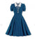 Robe Vintage Taille Haute Bleu